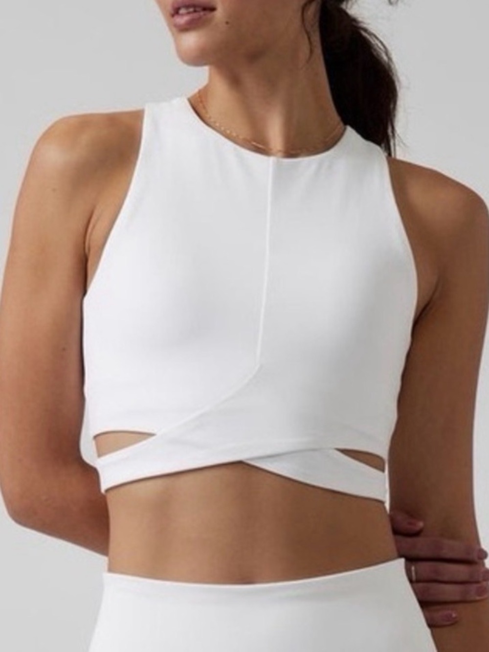 Athleta Conscious Crop Cut Out Tank Large